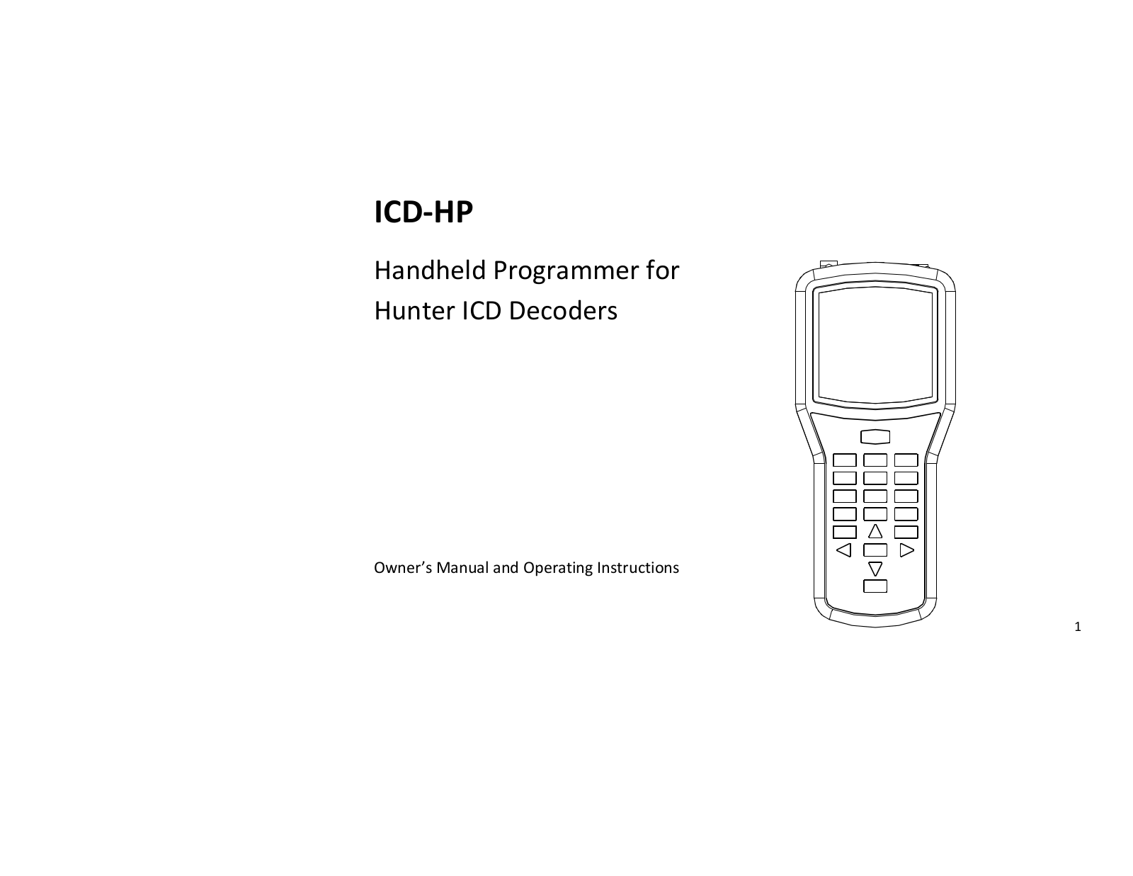 Hunter ICDHP Users Manual