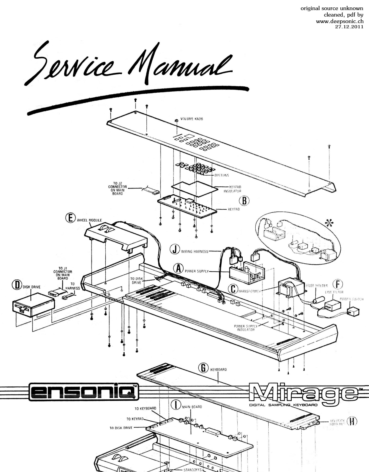 Ensoniq Mirage Service Manual