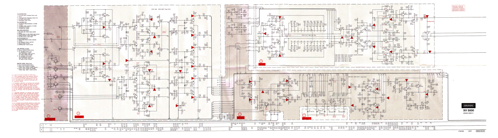 Grundig XV-5000 Schematic