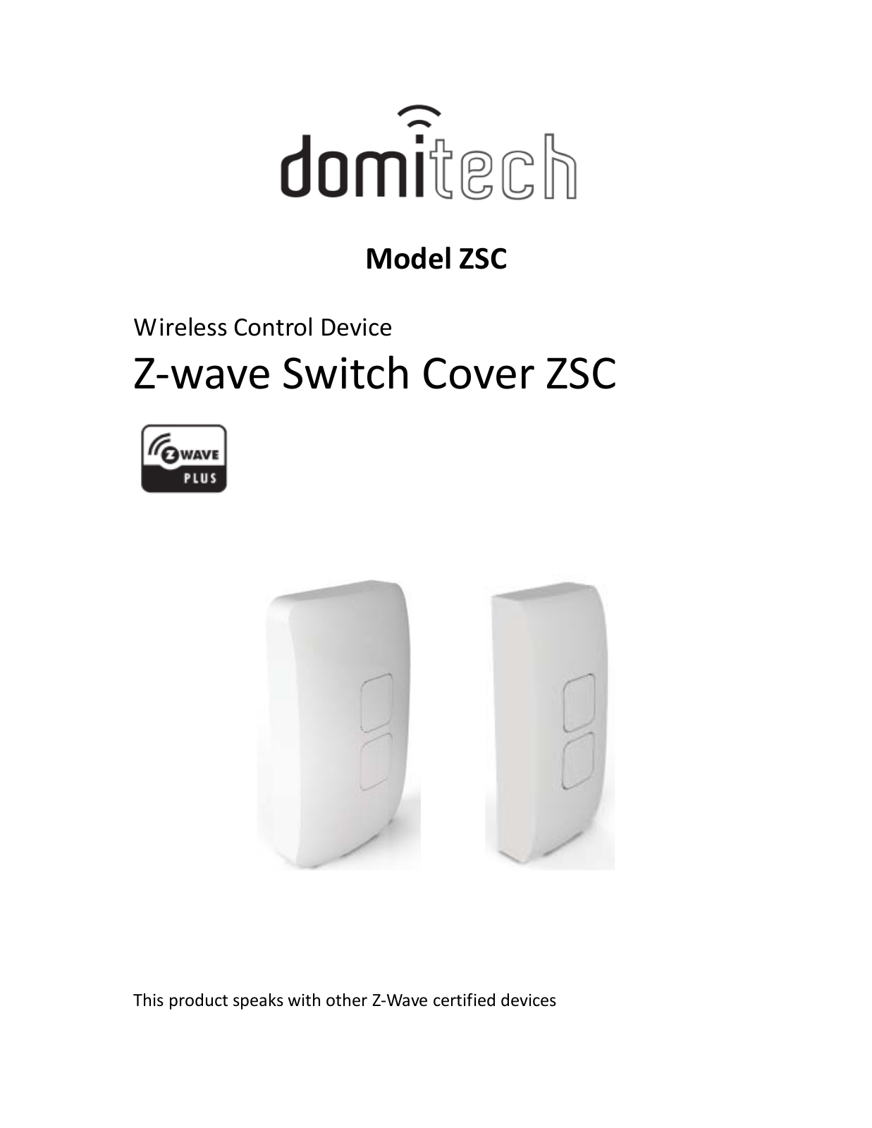 DOMITECH ZSC User Manual