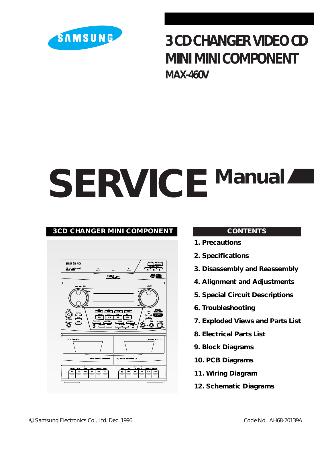 SAMSUNG max460 Service Manual