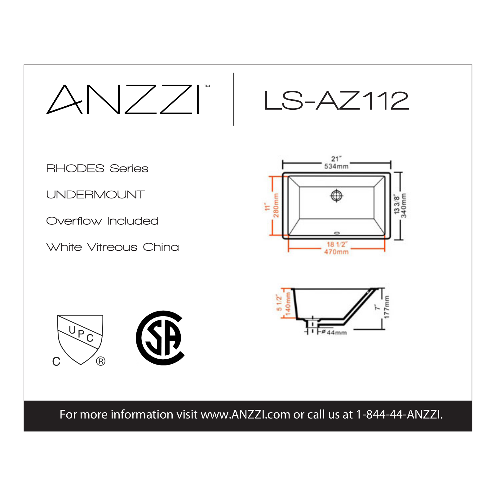 ANZZI ANZI1688 Specifications - ManualMachine.com