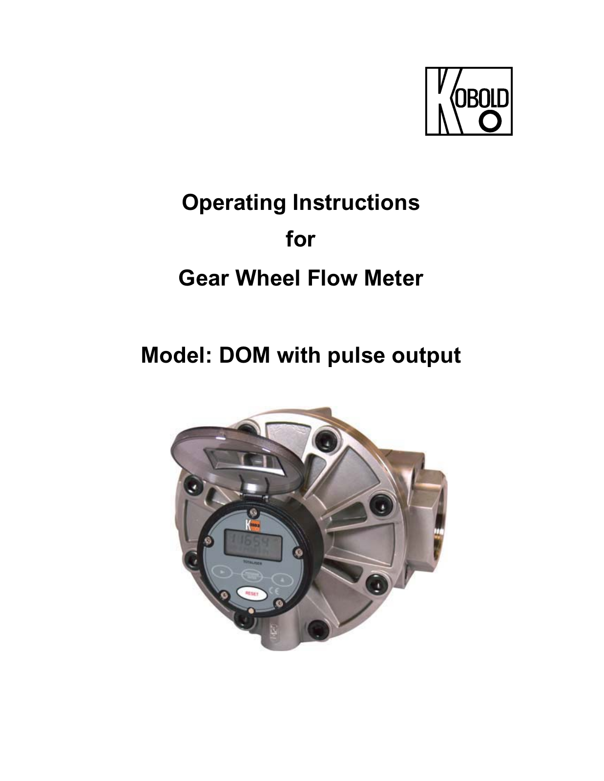 Kobold DOM Operating Manual