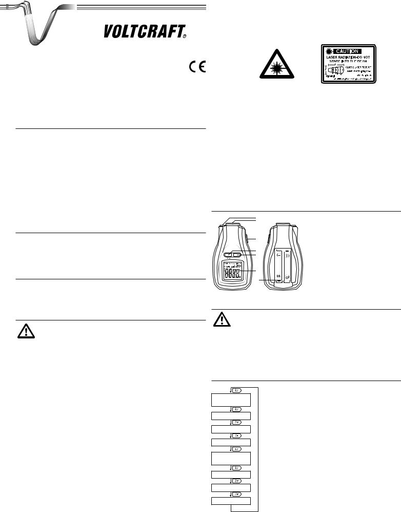 VOLTCRAFT IR 280 User guide