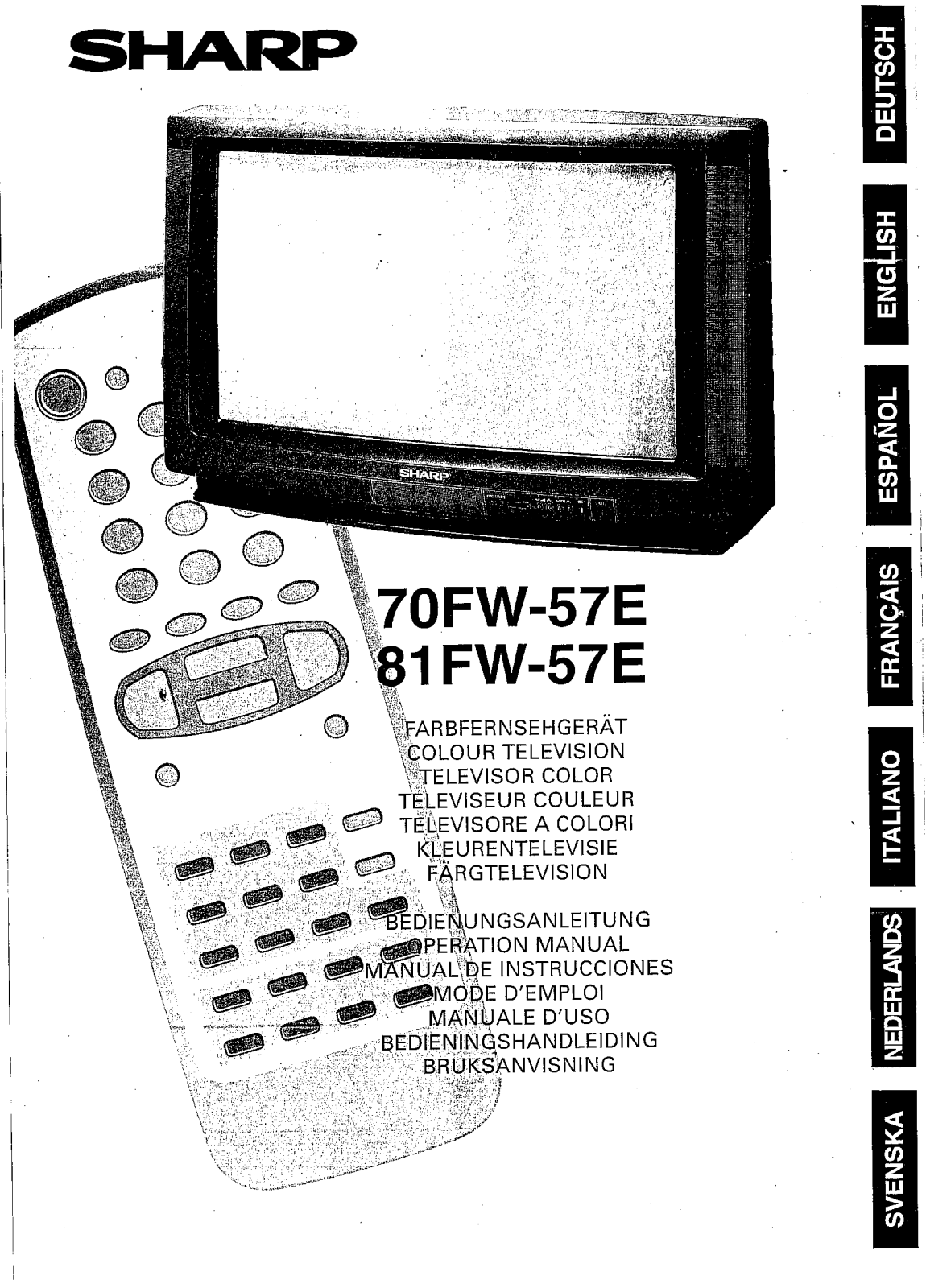 Sharp 70FW-57E, 81FW-57E Operating Manual