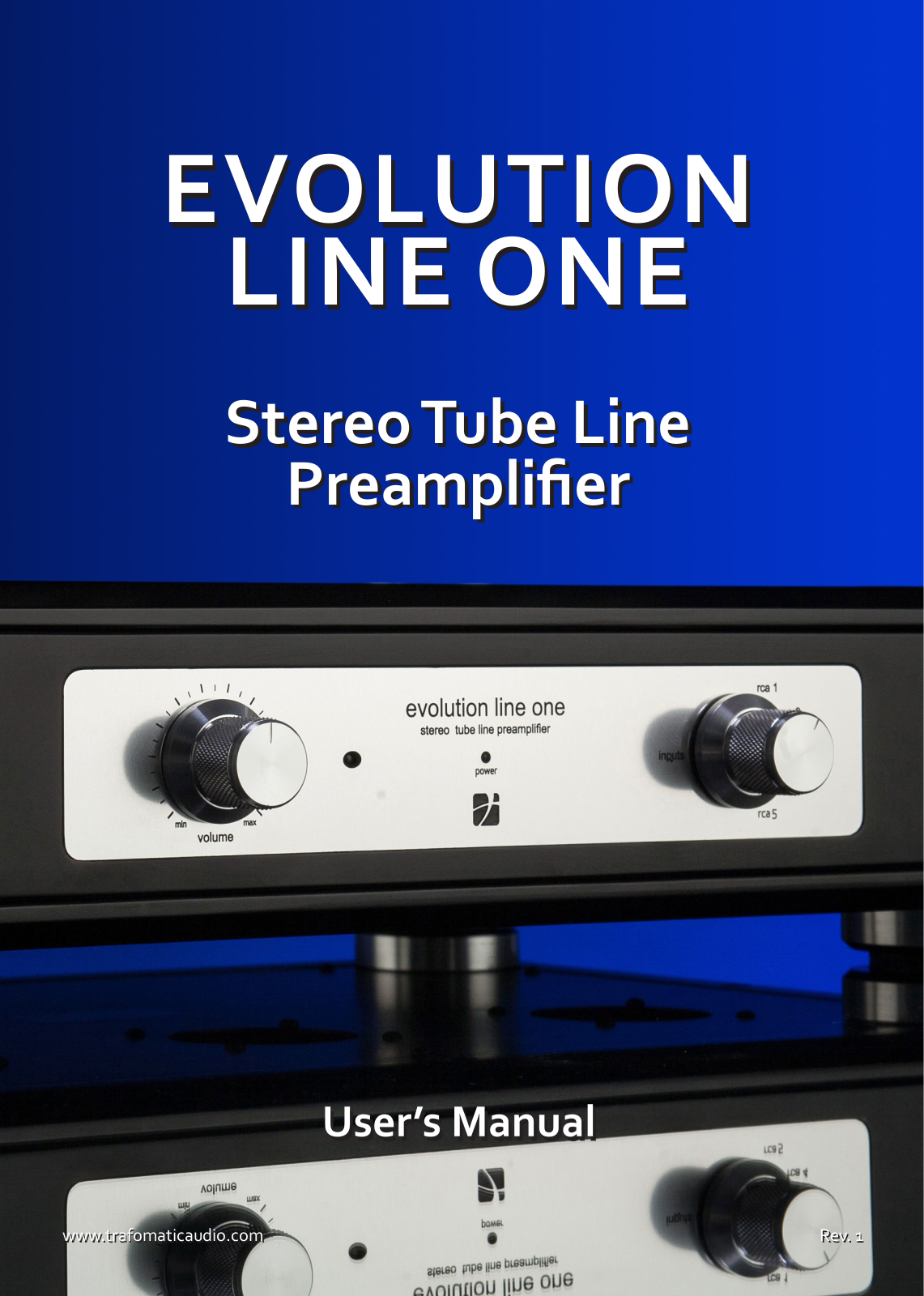 Transfomatic Audio EVOLUTION LINE ONE User Manual - ManualMachine.com