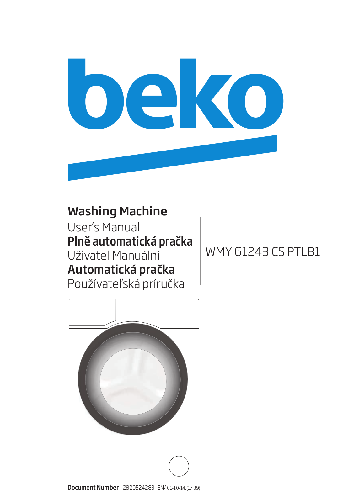 Beko WMY 61243 CS PTLB1 User Manual