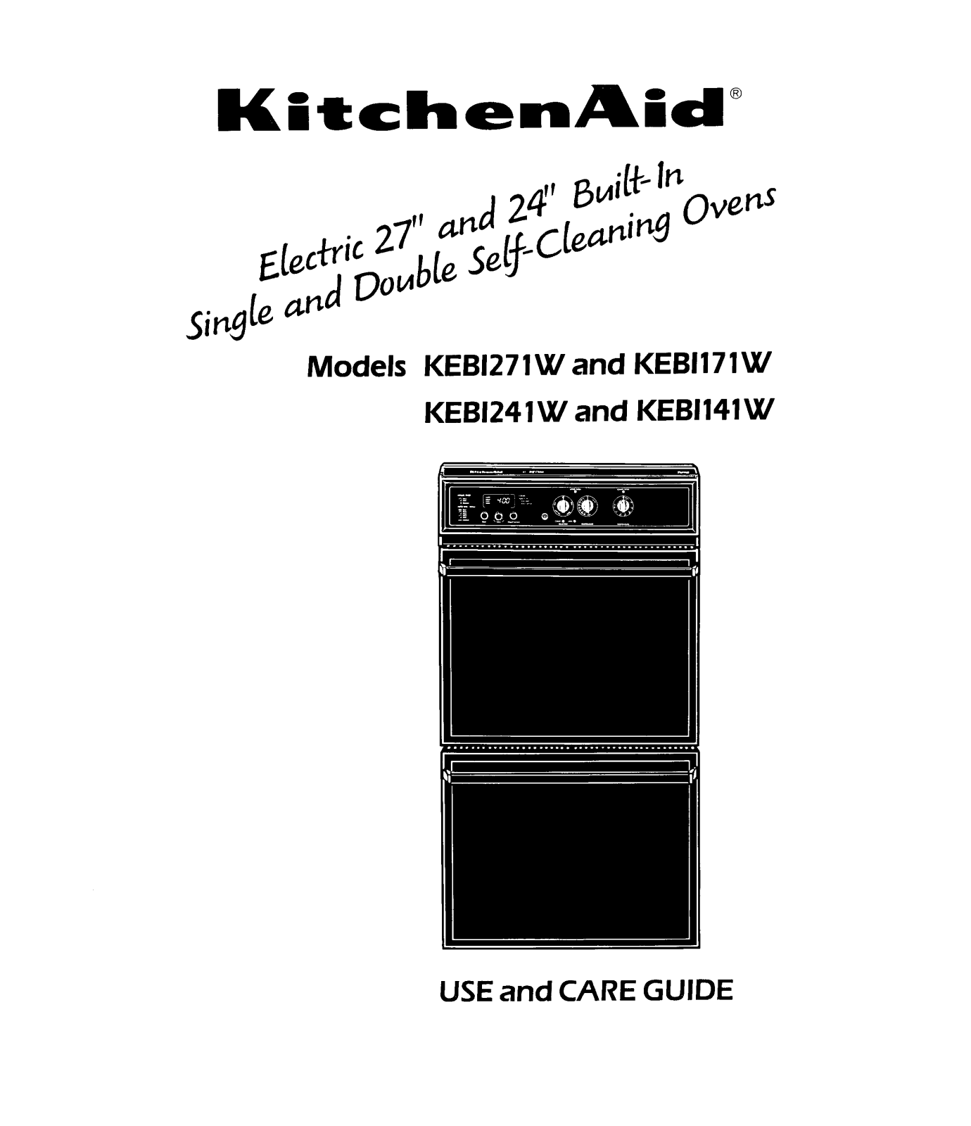KitchenAid KEBI-171W, keb1271w, KEBI-241W, KEBI-141W User Manual