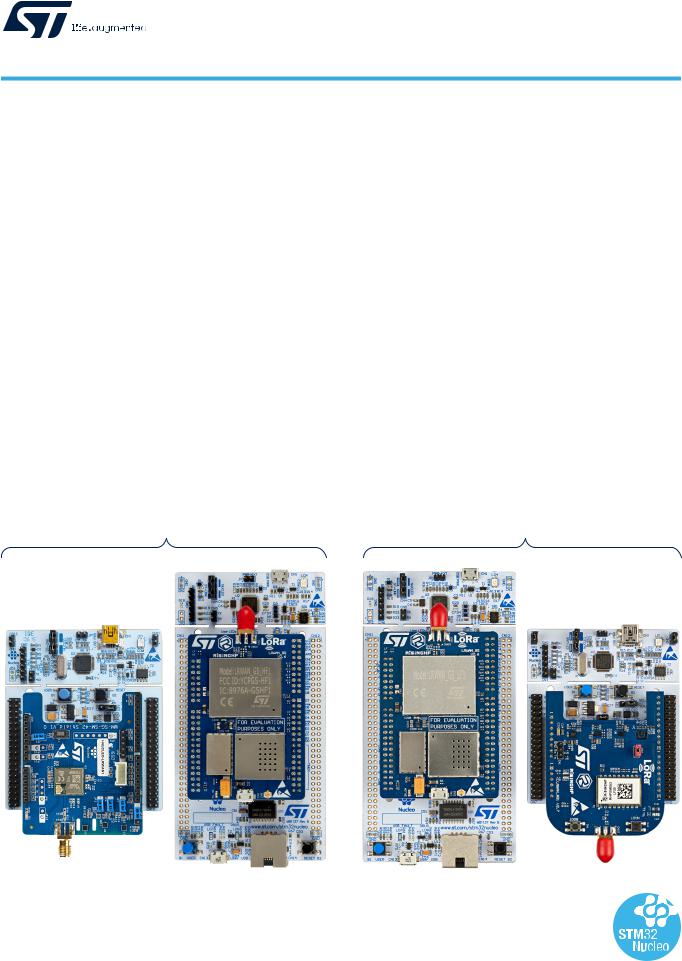 STMicroelectronics P-NUCLEO-LRWAN2, P-NUCLEO-LRWAN3, UM2587 User Manual