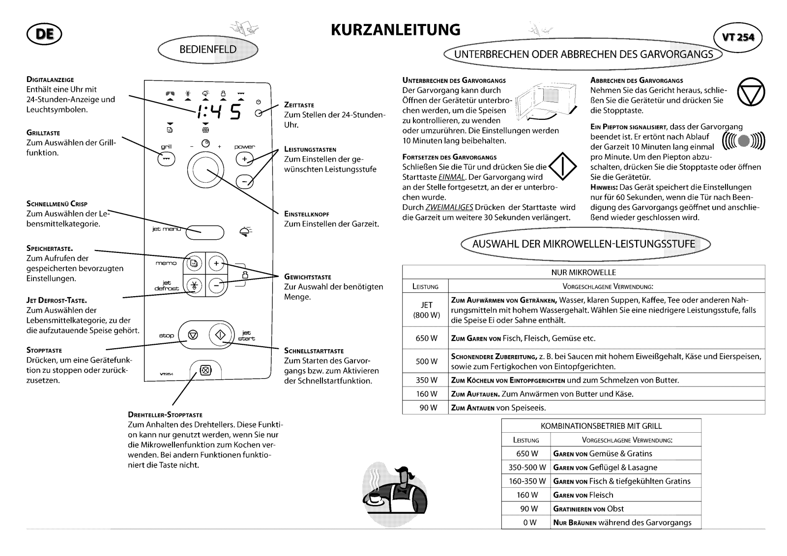 Whirlpool VT 254 / WH, VT 254 / SL, VT 254 / ALU INSTRUCTION FOR USE