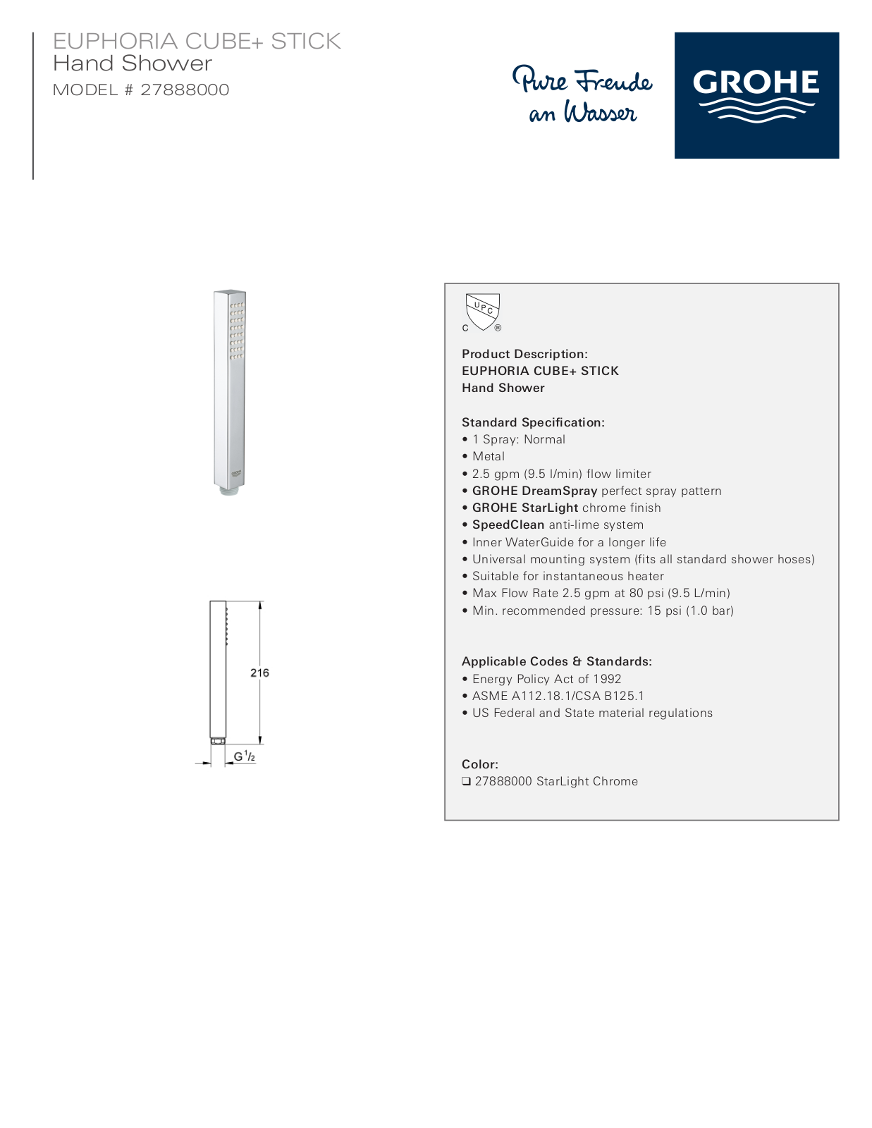 GROHE GRH4863 Specifications - ManualMachine.com
