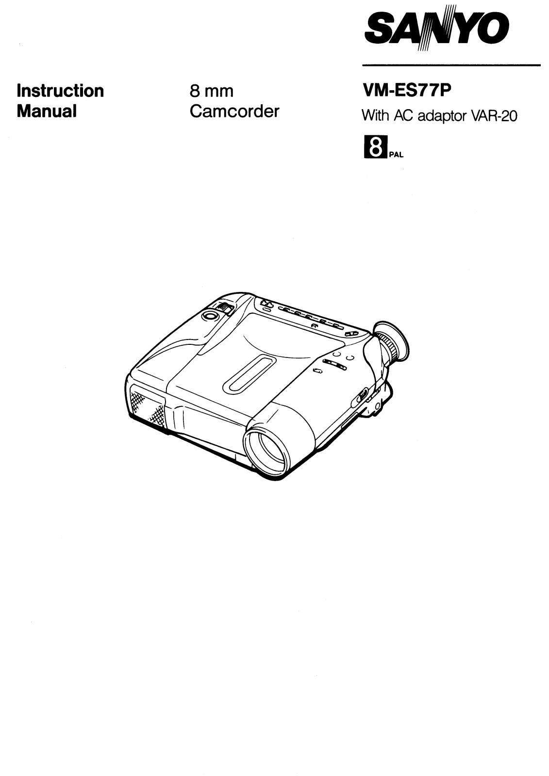 SANYO VM-ES77P User Manual