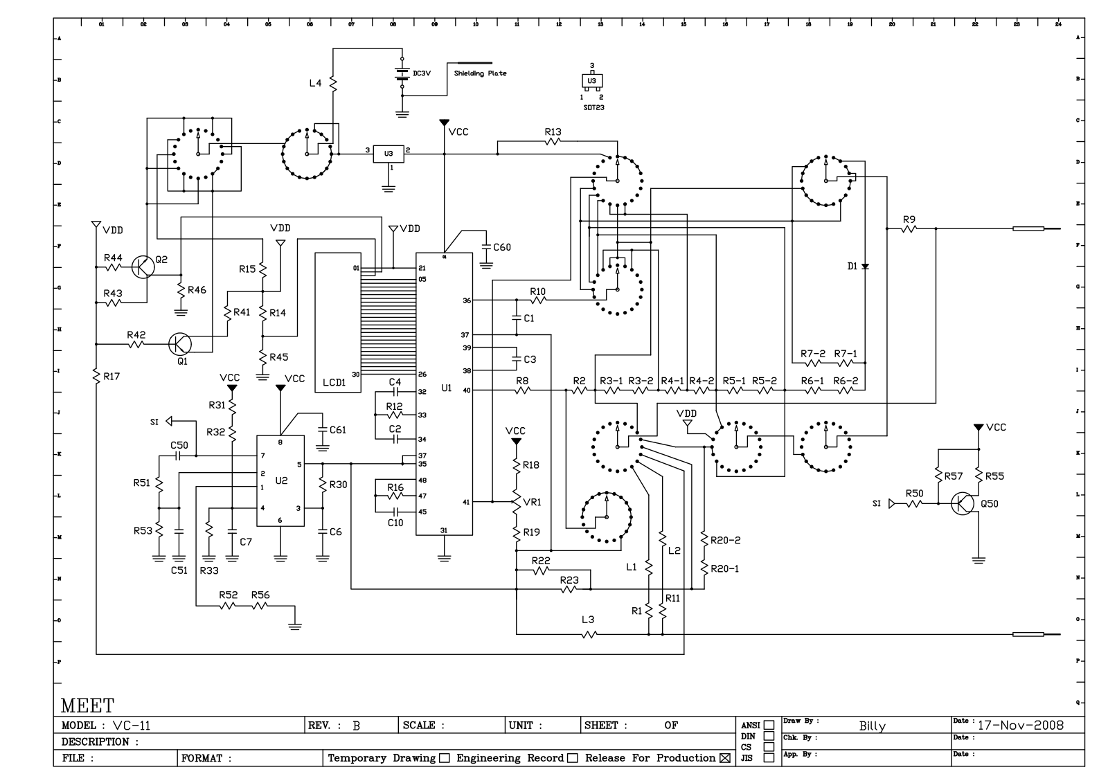 VOLTCRAFT VC11 Drawing