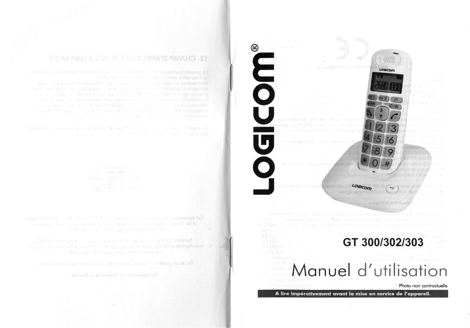 LOGICOM GT 302 User Manual