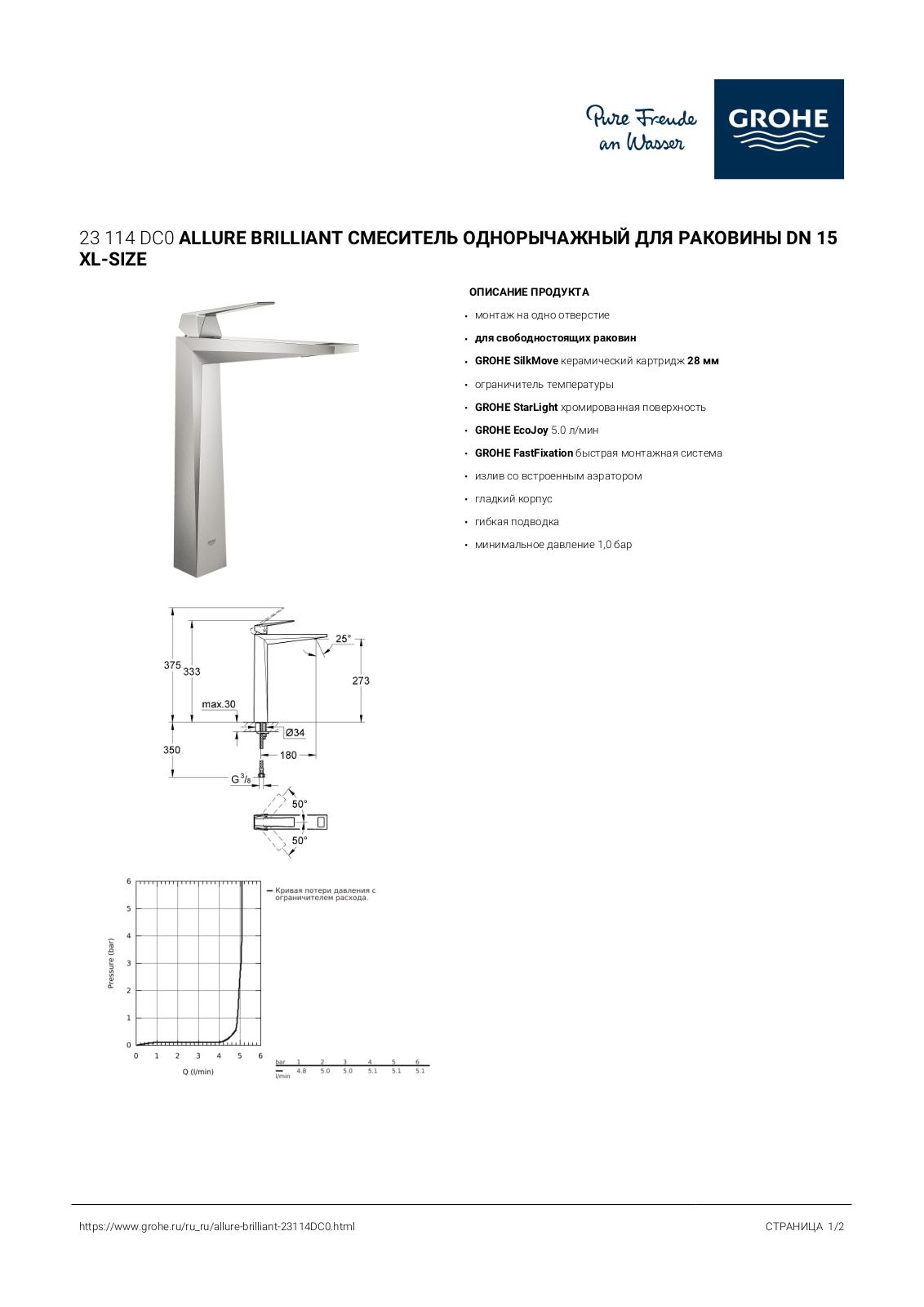 Grohe 23114DC0 User guide