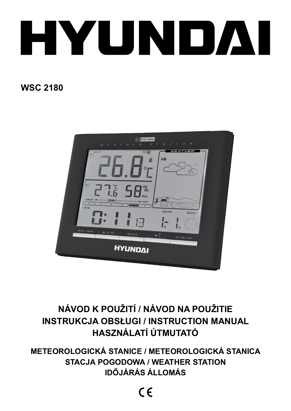 Hyundai WSC2180, WSC 2180 B User Manual