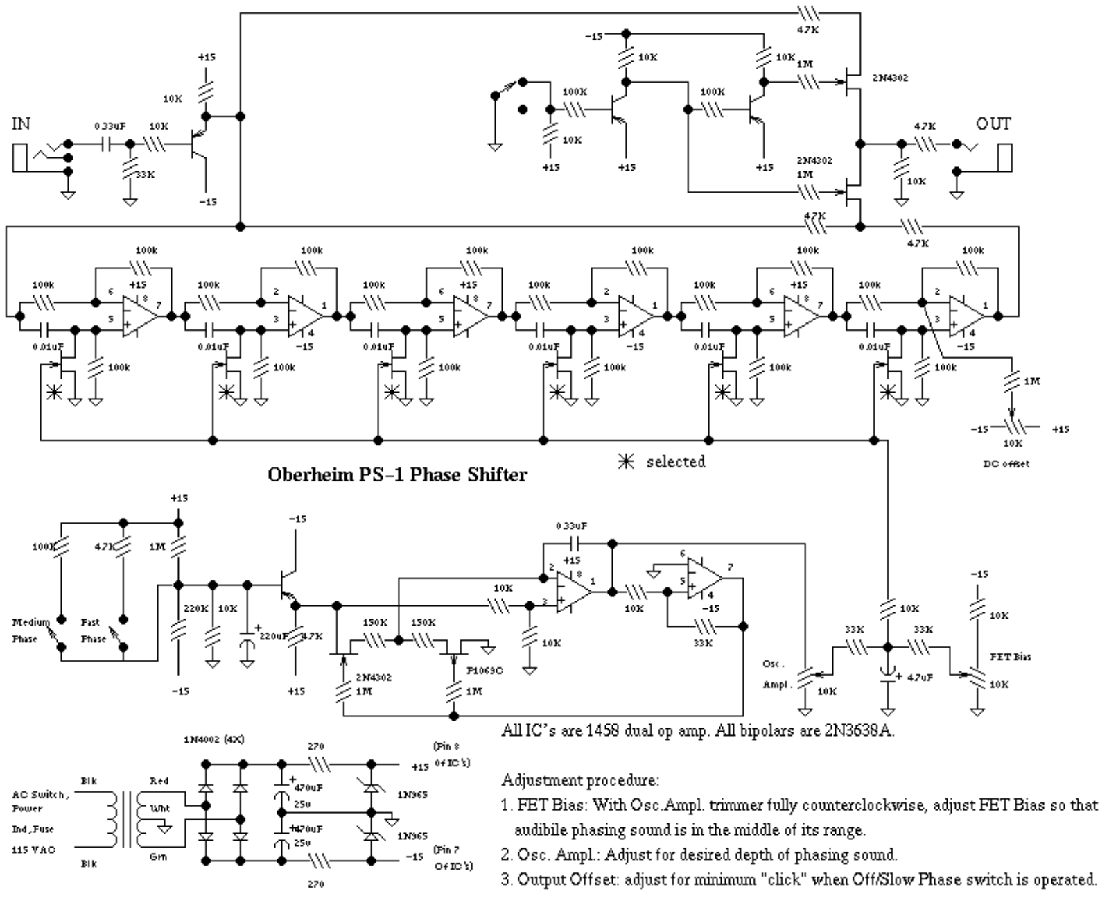 Oberheim ps1 schematic