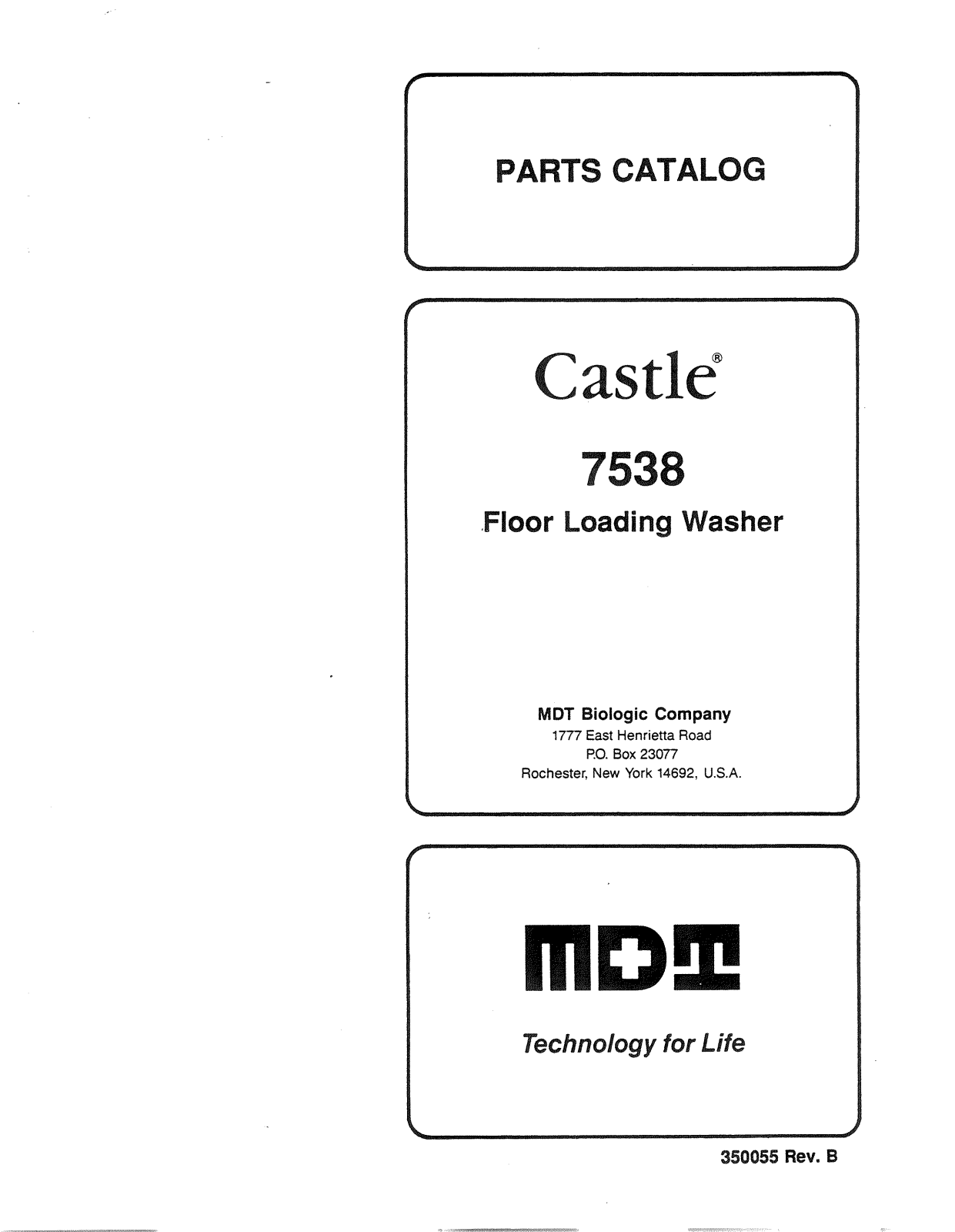 Castle 7538 User manual