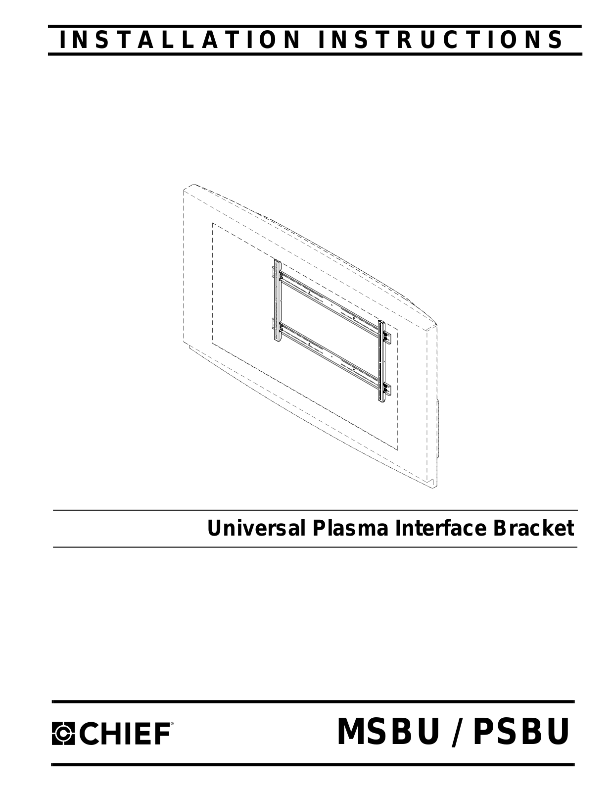 CHIEF MSBU User Manual