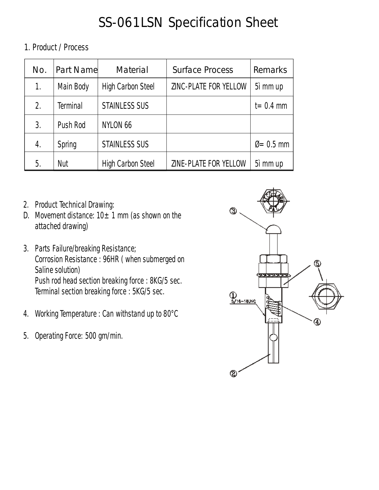 Seco-Larm SS-061LSN User Manual