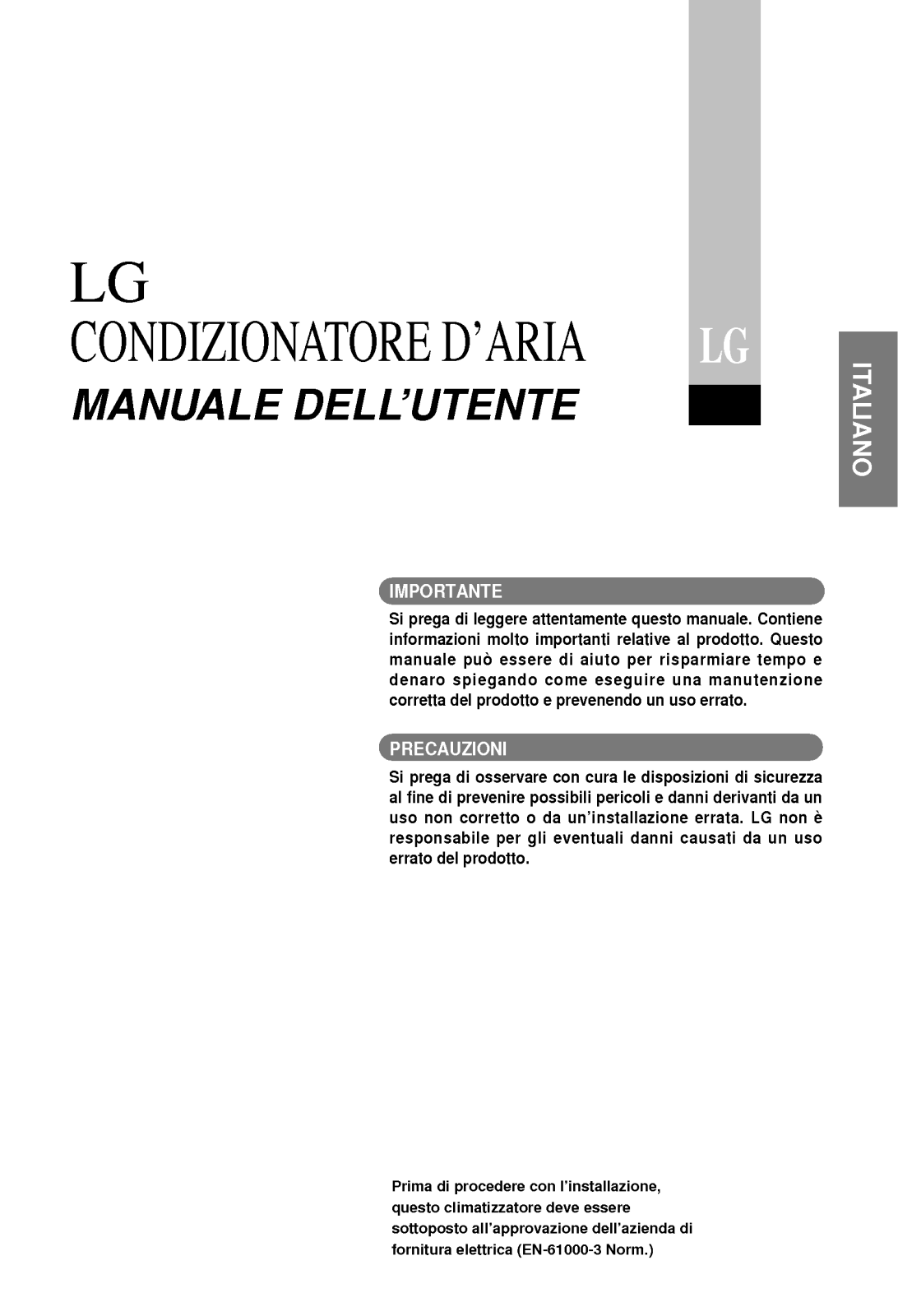 Lg M14AH user Manual