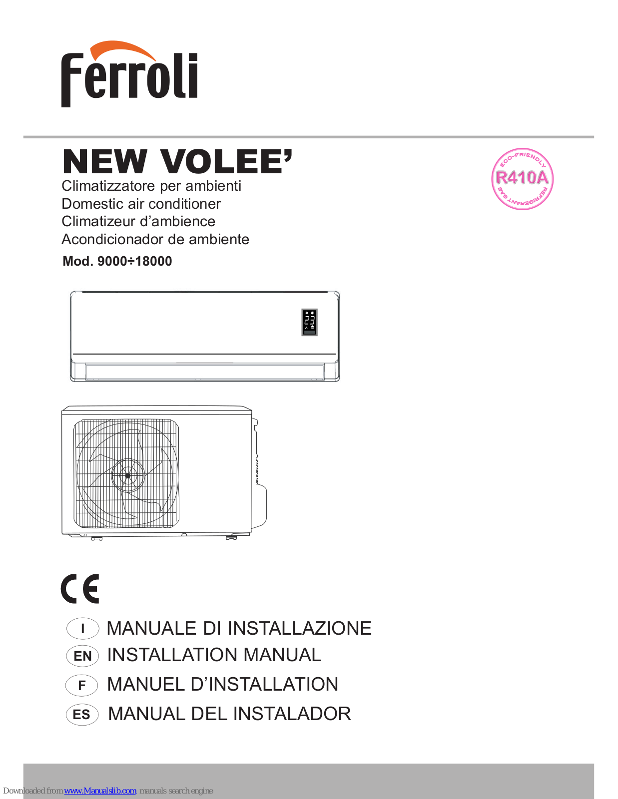 ferolli 9000, 18000, 12000 Installation Manual