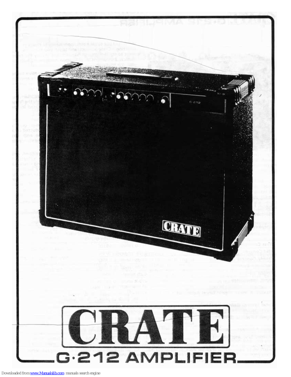 Crate G.212 Owner's Manual