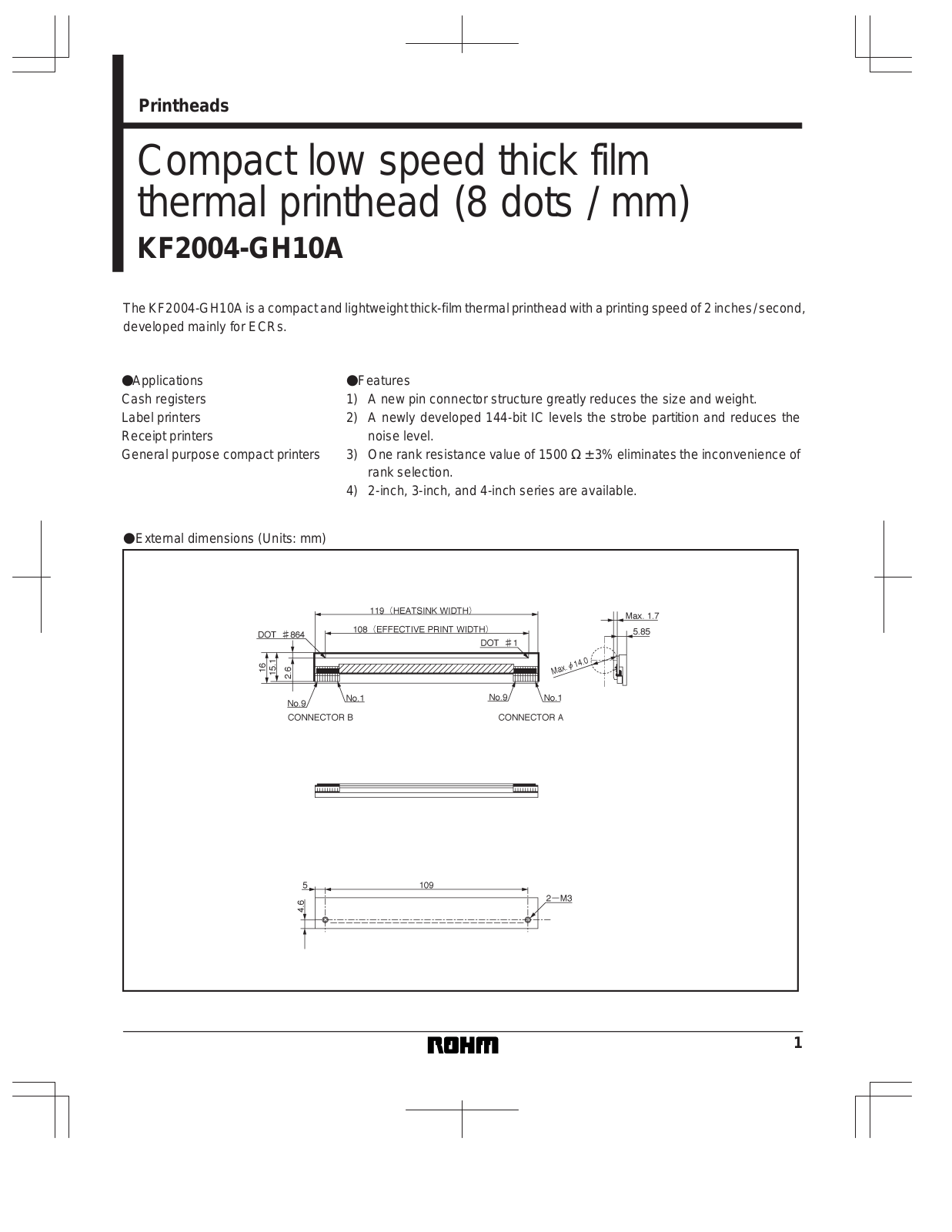 ROHM KF2004-GH10A Datasheet