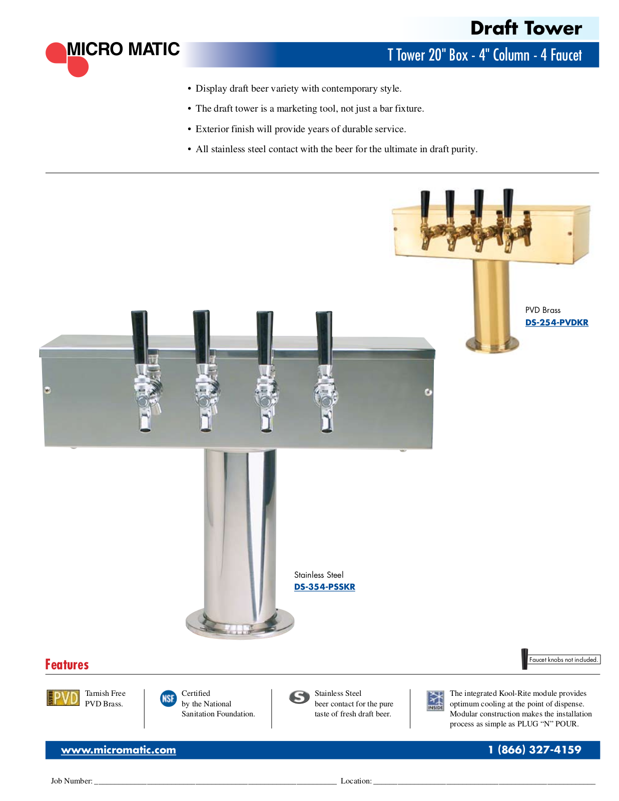 Micro Matic DS-254-PVDKR User Manual