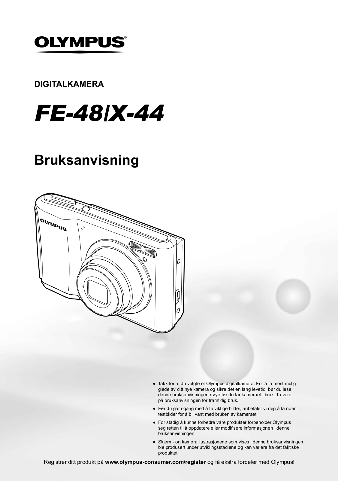 OLYMPUS X-44 User Manual