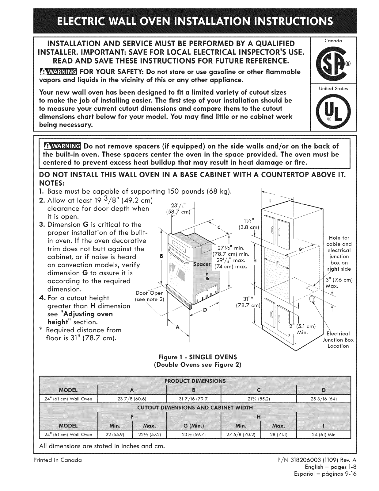 Kenmore 79040619802, 79040619803, 79040613803, 79040612803, 79040613802 Installation Guide - ManualMachine.com