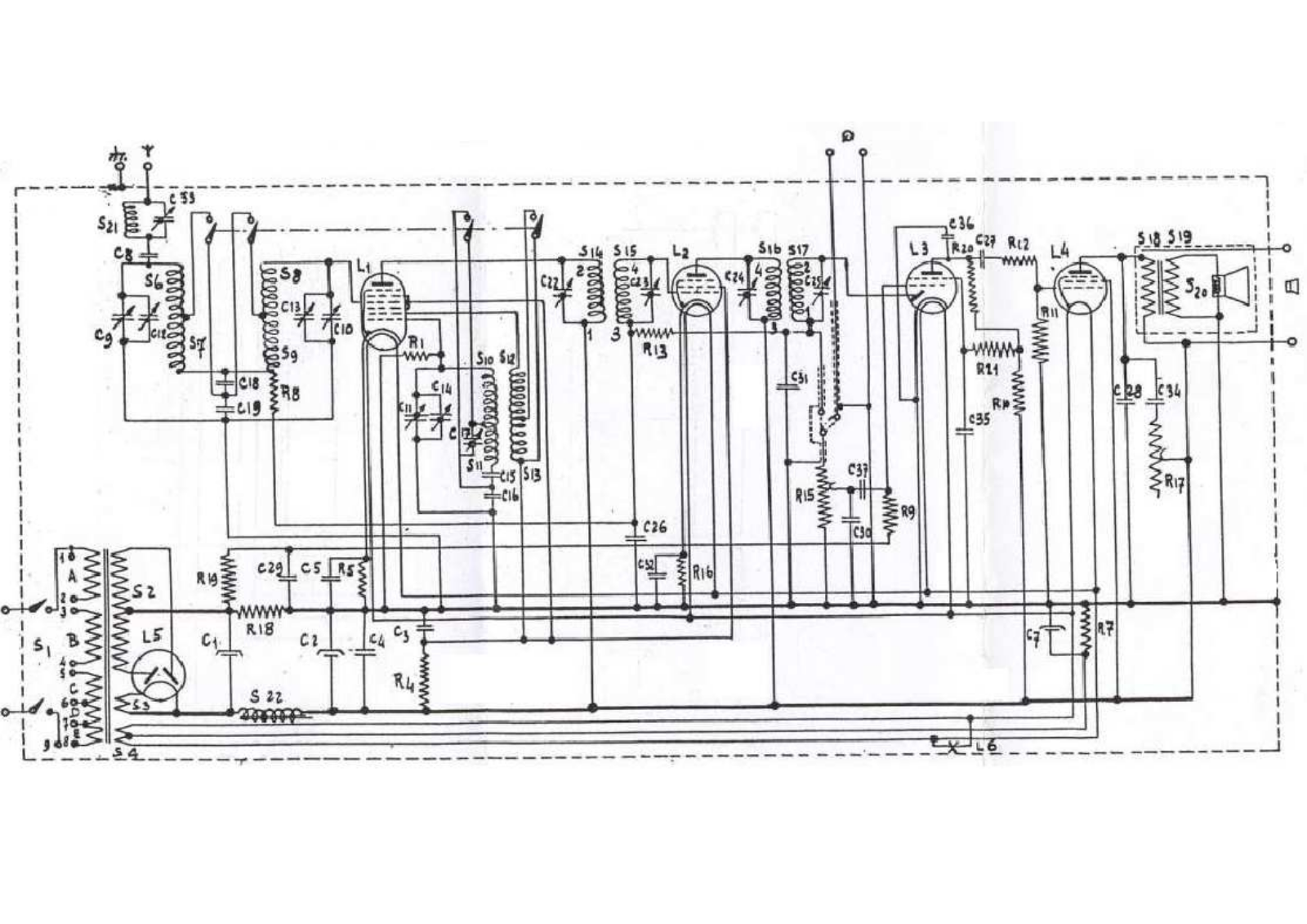 Philips 523a schematic
