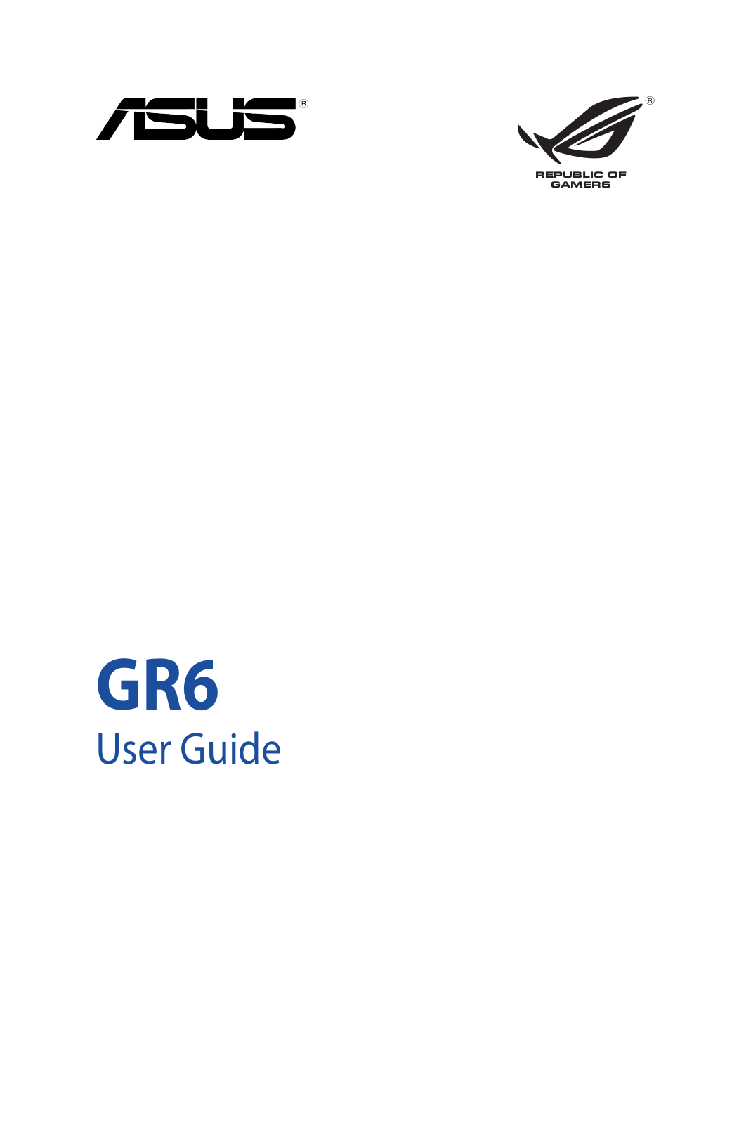 Asus GR6 User Manual