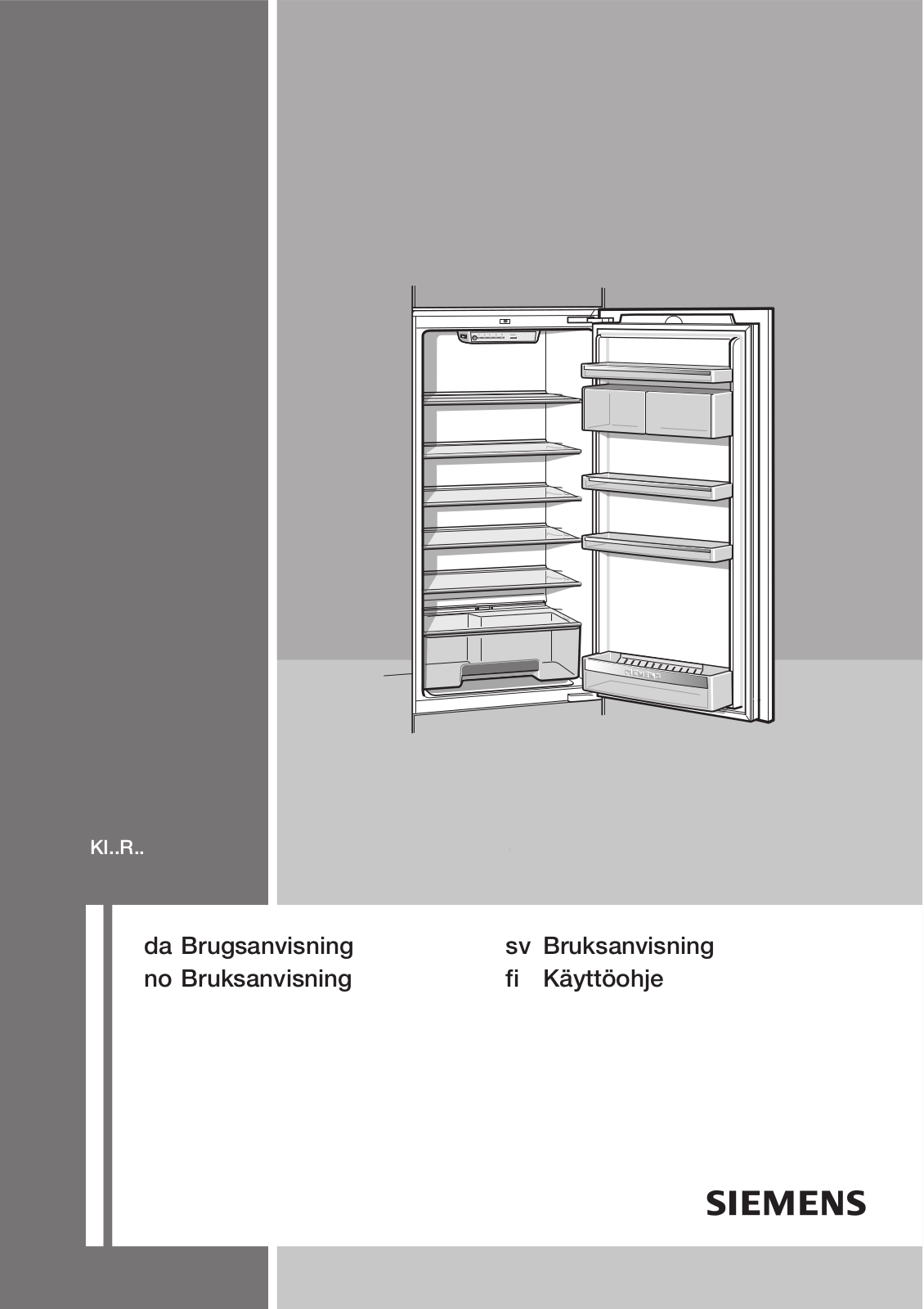 Siemens KF24RA50SD User Manual