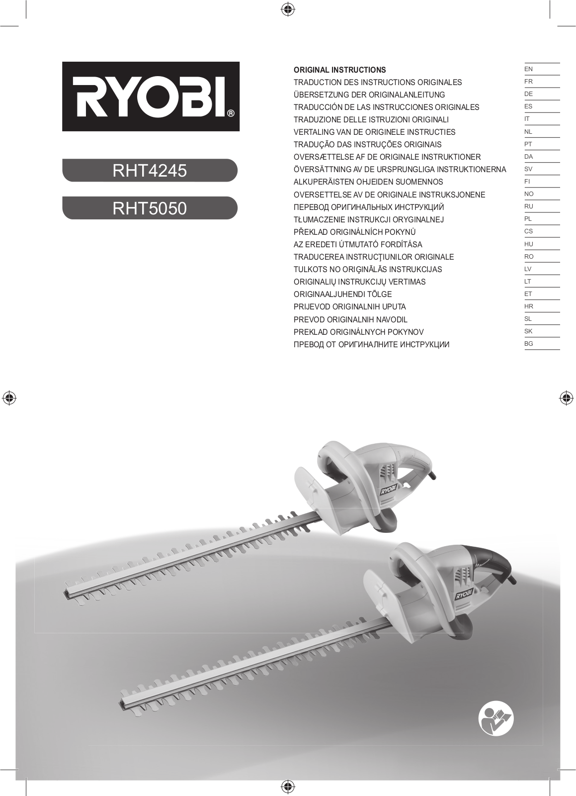 RYOBI RHT4245 User manual