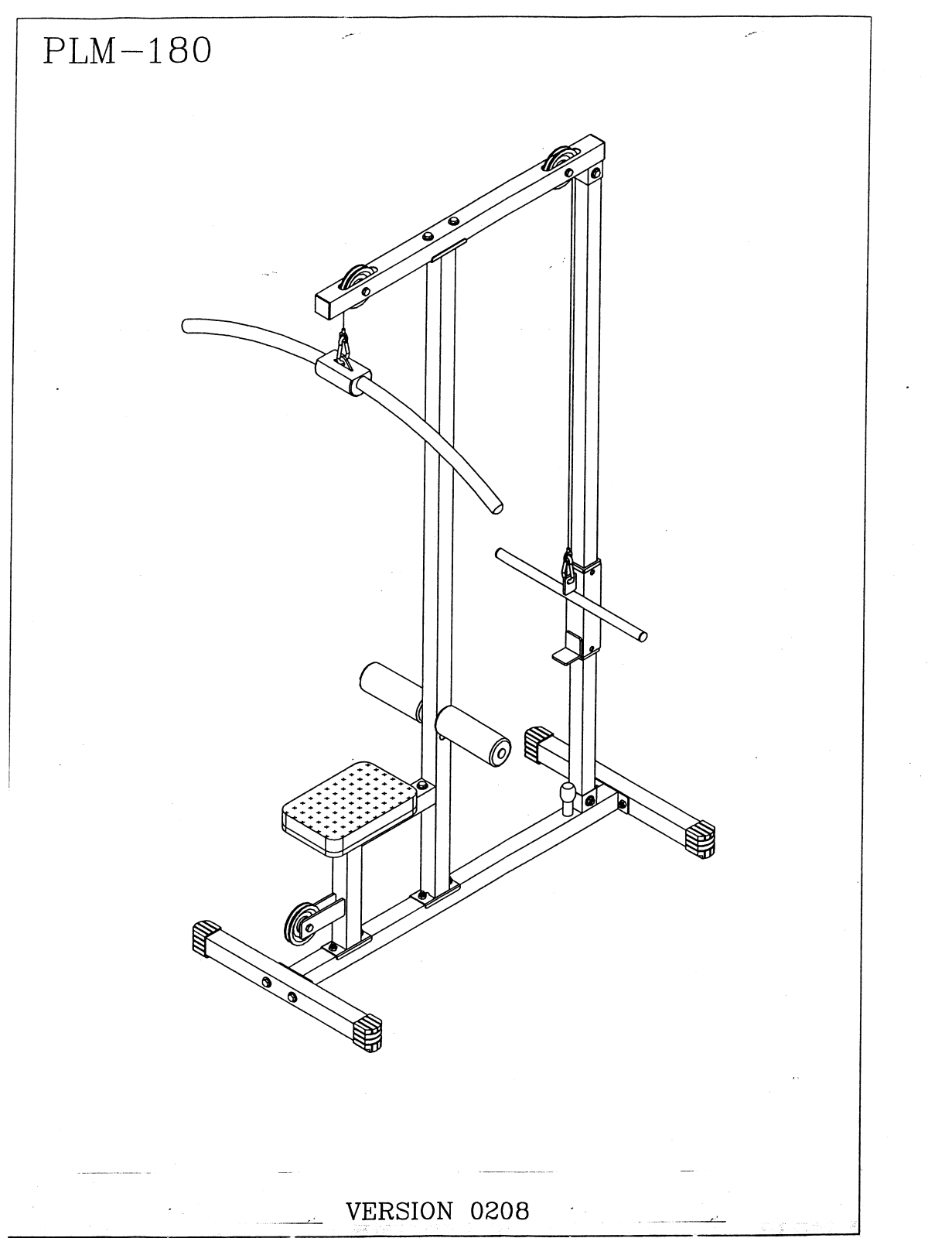 Body Solid PLM180X User Manual