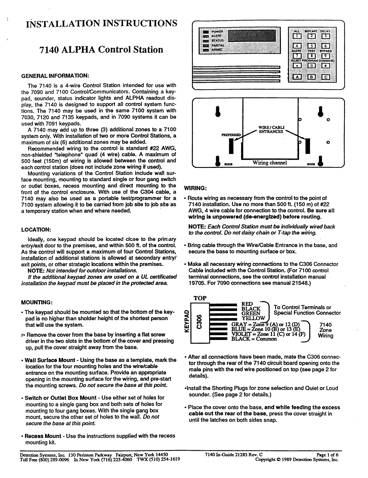 Detection Systems 7140 Alpha User Manual - ManualMachine.com