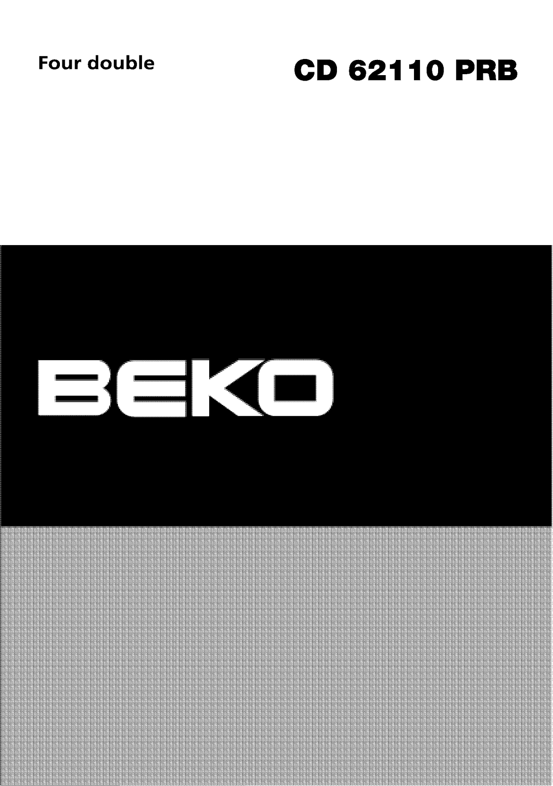 BEKO CD62110PRB User Manual