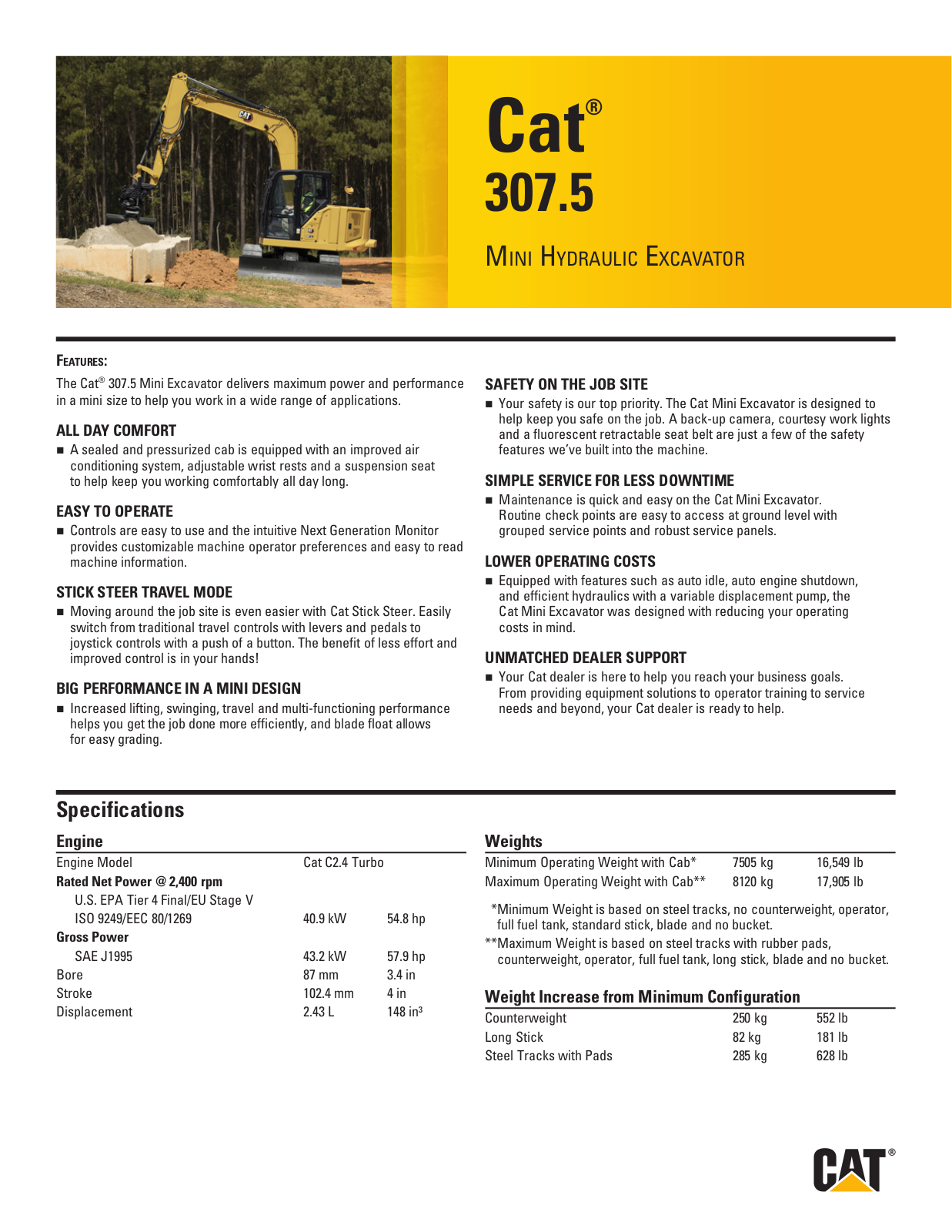 CAT 307.5 Datasheet