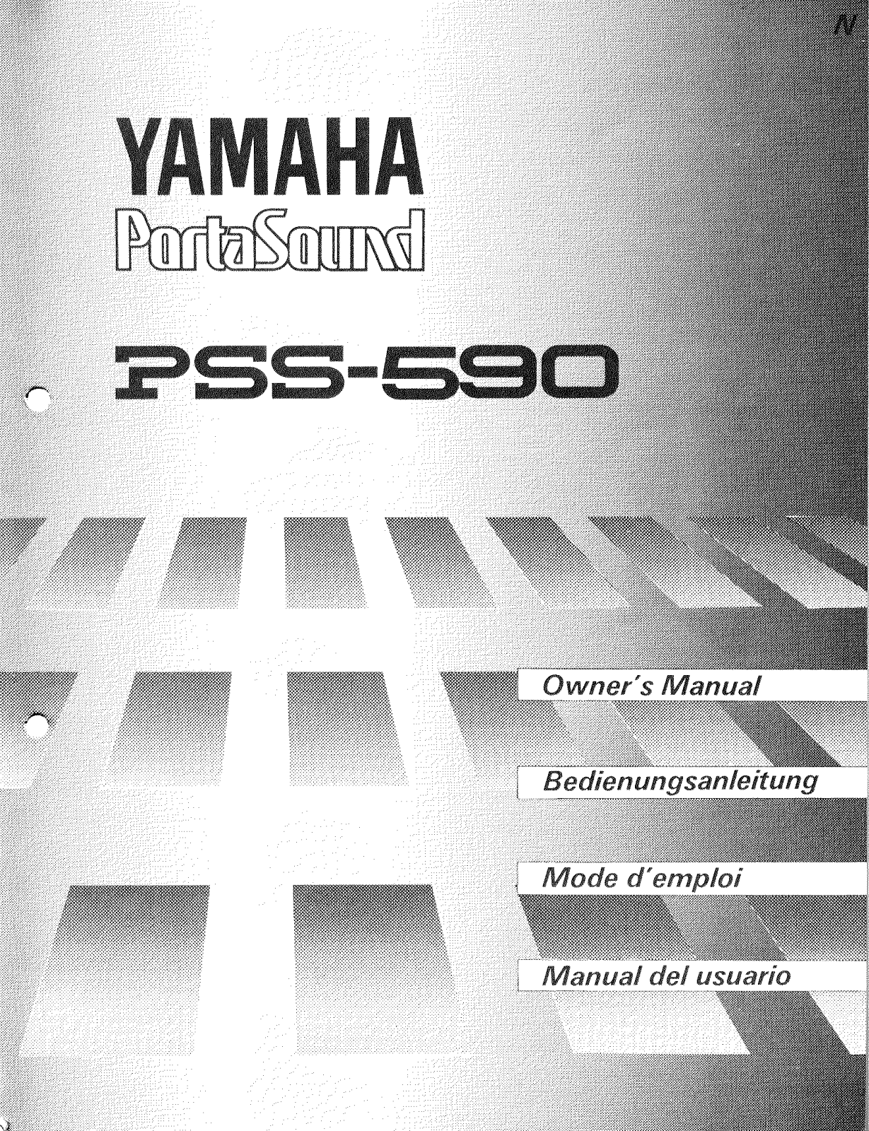 Yamaha PSS-590 Owner's Manual