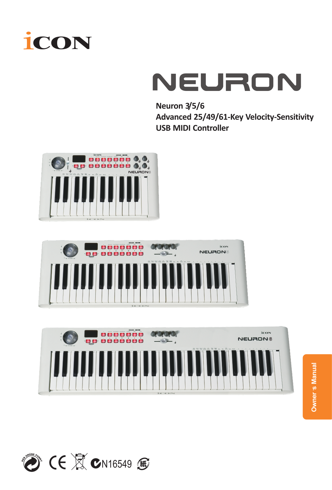 iCON Neuron 3, Neuron 5, Neuron 6 User manual