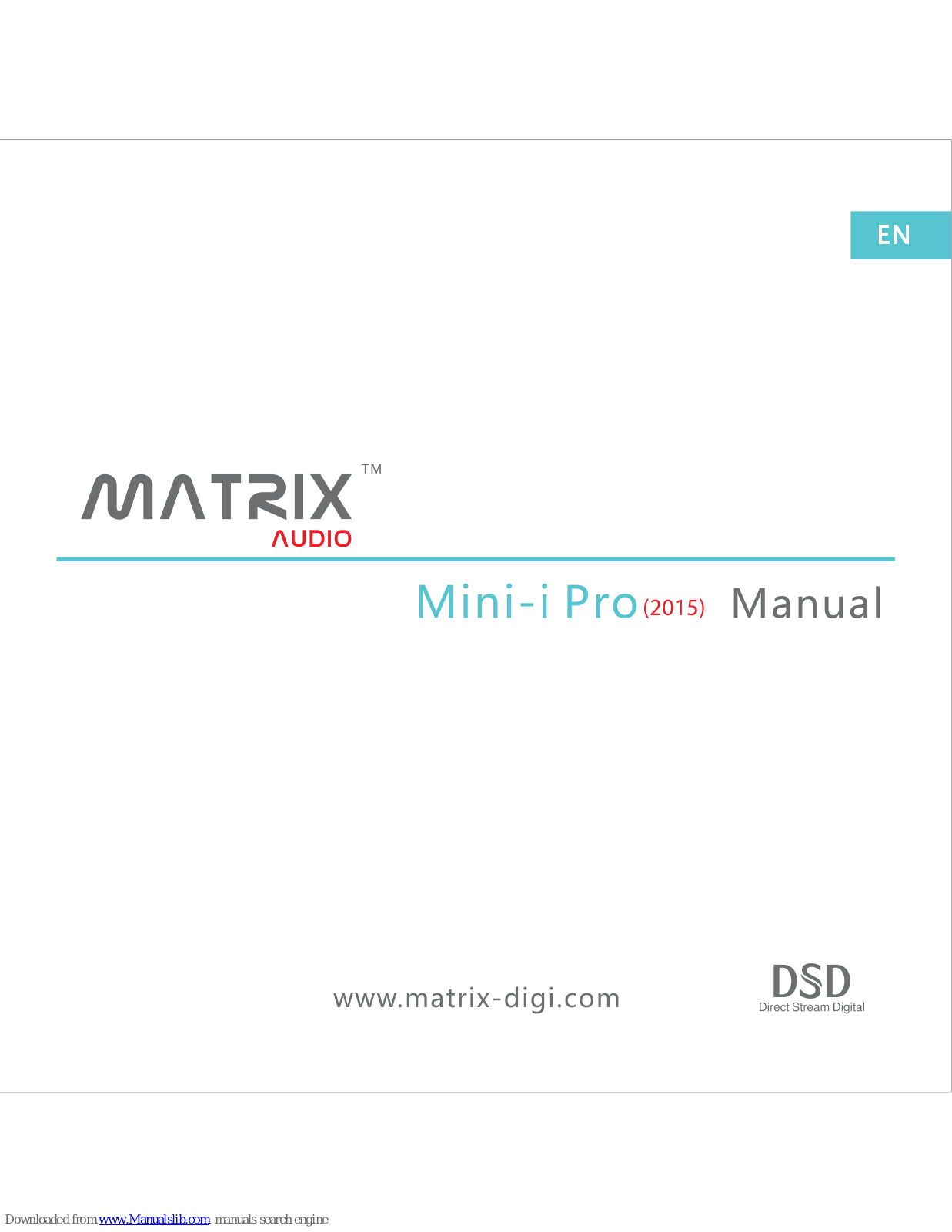 Matrix Audio Mini-Pro User Manual - ManualMachine.com