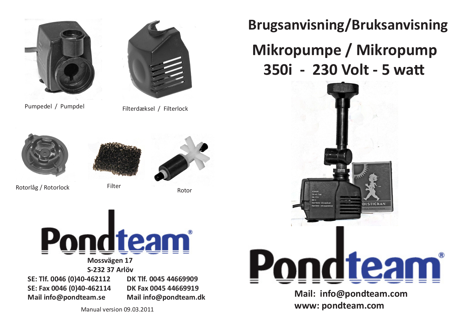 Pondteam 35i User Manual