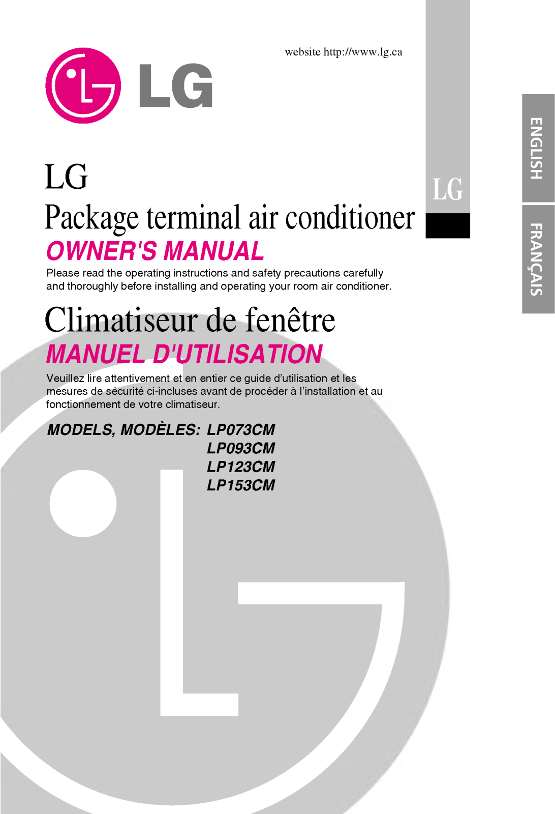 LG LP150CM5, LP090CM3, LP120CM5 User Manual
