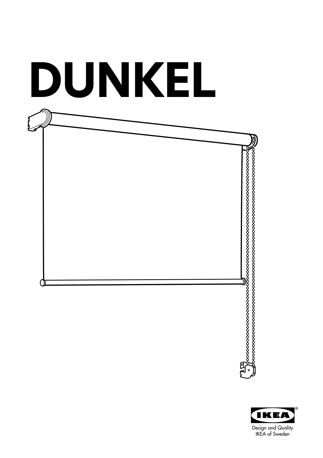 IKEA TUPPLUR ROLLER BLIND Assembly Instruction