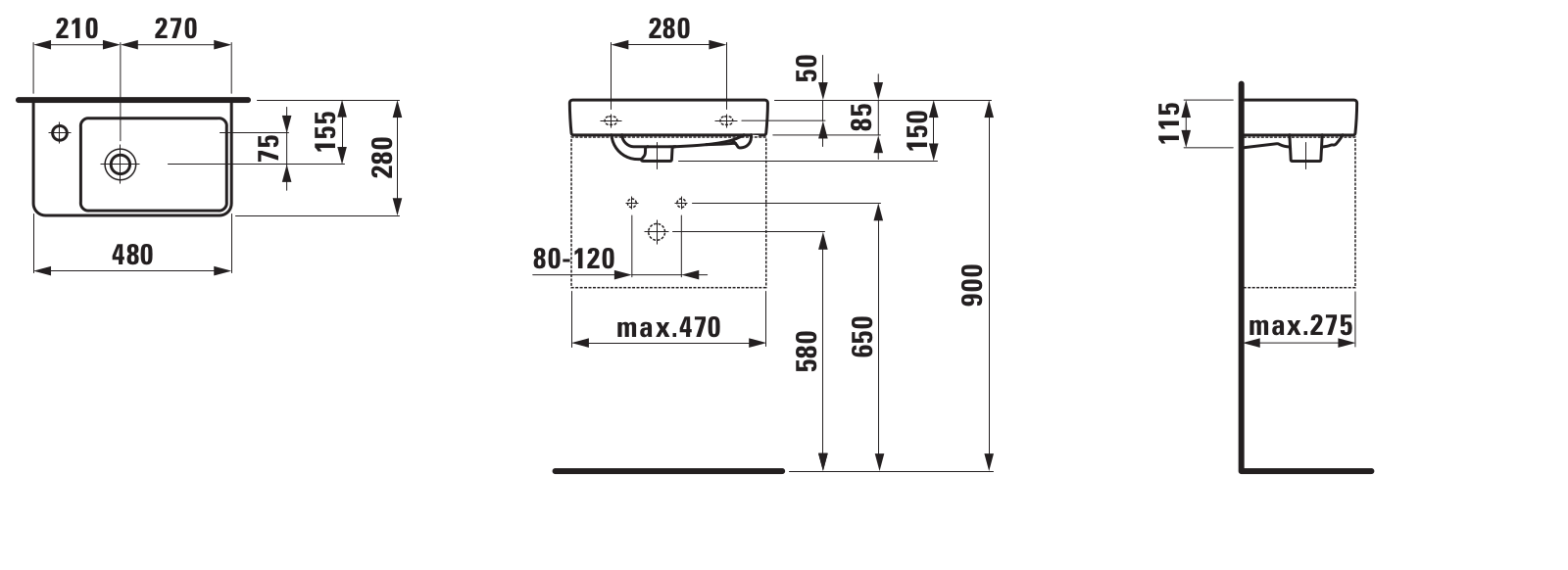 Laufen 8.1595.5 Datasheet