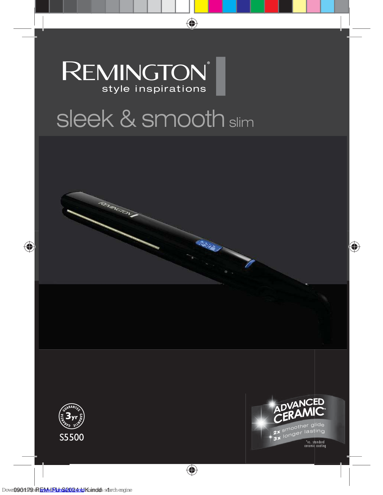 Remington sleek & smooth slim, S5500 Instructions Manual