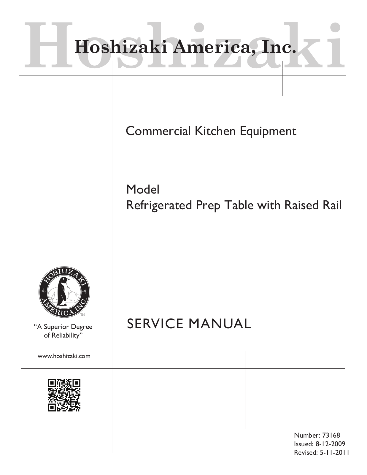 Hoshizaki America HPR46A Service Manual