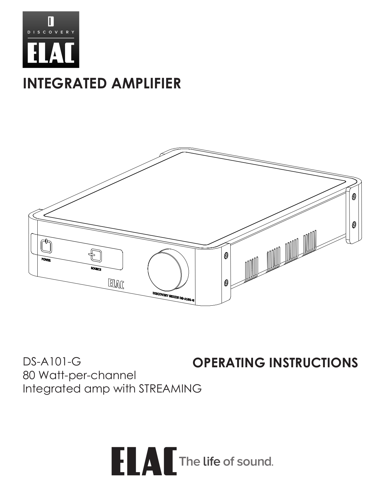 Elac Discovery DS-A101 Installation manual