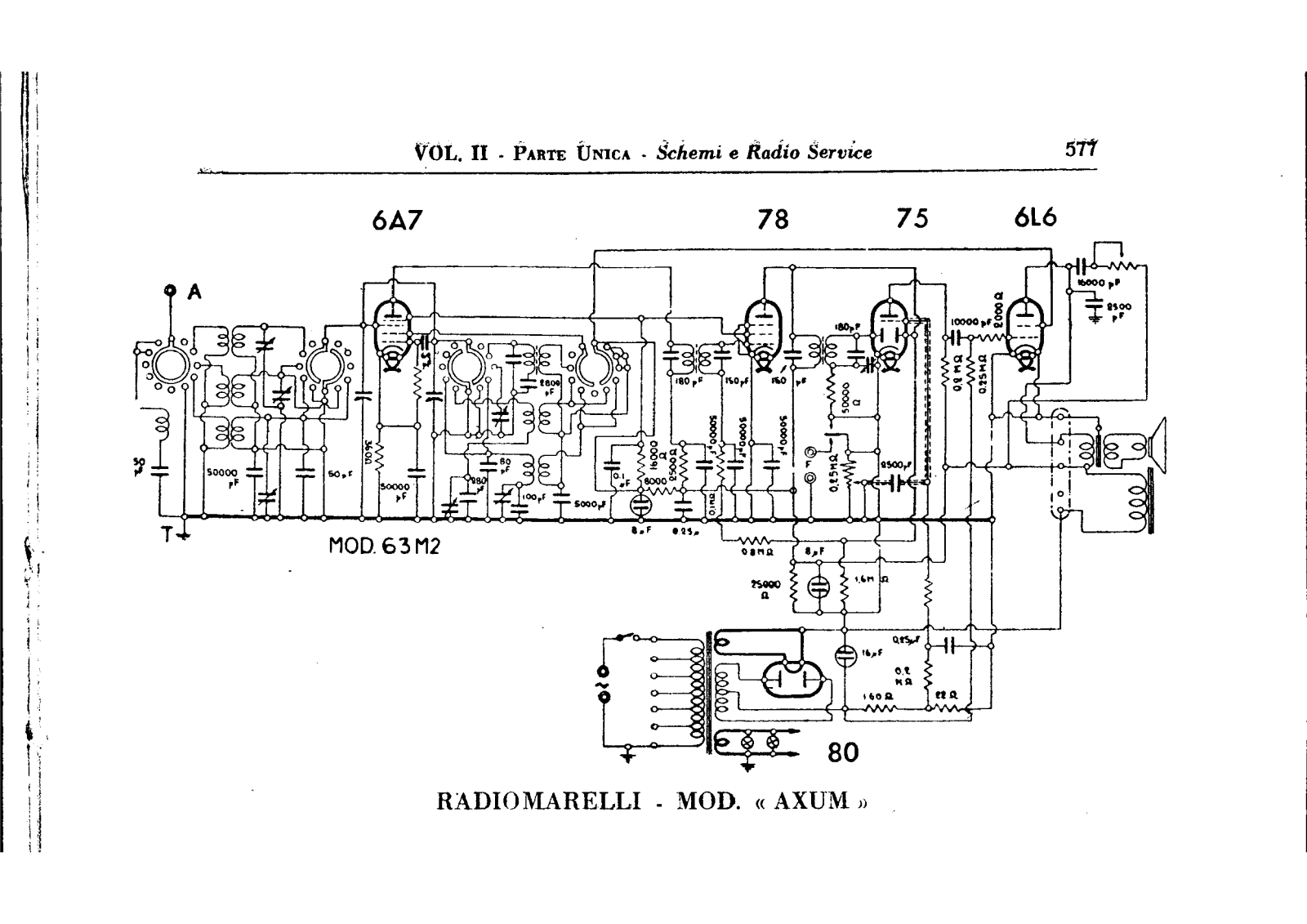 Radiomarelli axum schematic